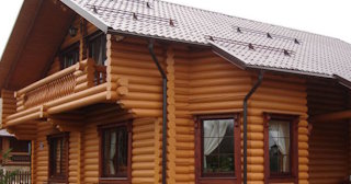 Строительство дома из оцилиндрованного бревна в Благовещенске - от 136877 рублей